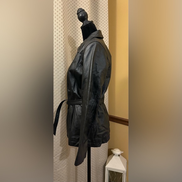 Jacqueline Ferrar Women's Black Leather Jacket - Picture 4 of 8